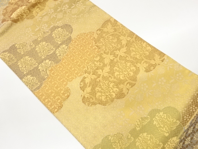 JAPANESE FUKURO OBI / WOVEN SHIPPO PATTERN